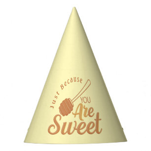 Chapeaux De Fêtes Accent sucré invité en jaune miel