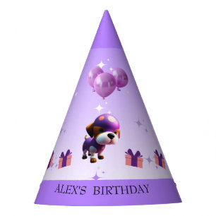 Chapeaux De Fêtes Adorable Chien mignon Anniversaire des enfants