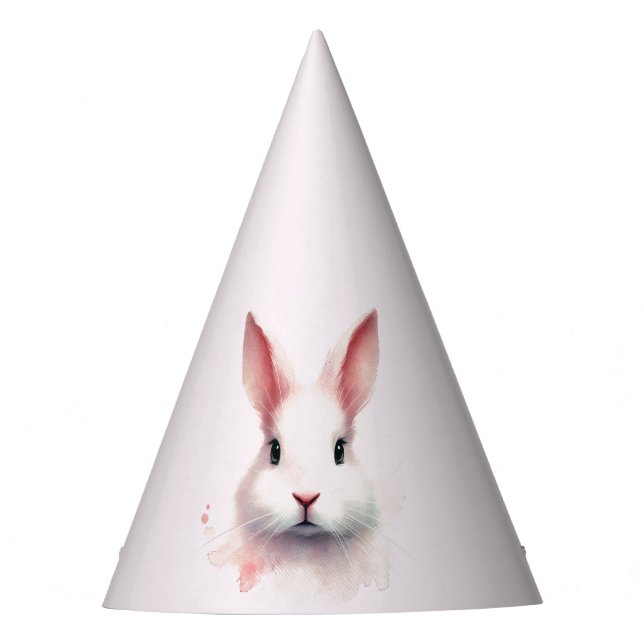 Chapeaux De Fêtes Adorable Pastel Pink Bunny Casquette (Devant)