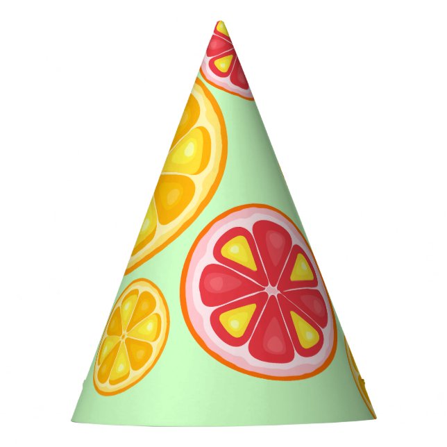 Chapeaux De Fêtes Agrumes TROPICALES FRUITS D'ÉTÉ Citrons d'orange (Devant)