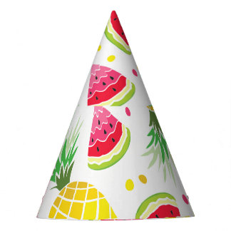 Chapeaux De Fêtes Aiguille de pastèque Été Imprimer sans joint
