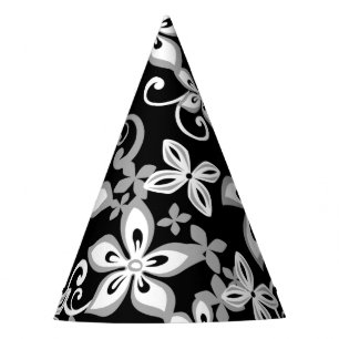 CHAPEAUX DE FÊTES ALOHA HAWAII (NOIR/GRIS) CASQUETTE DE FÊTE
