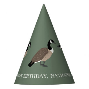 Chapeaux De Fêtes Amateurs d'oiseaux Canada Oies Illustration person