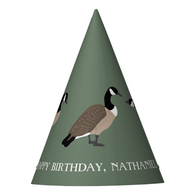 Chapeaux De Fêtes Amateurs d'oiseaux Canada Oies Illustration person (Devant)