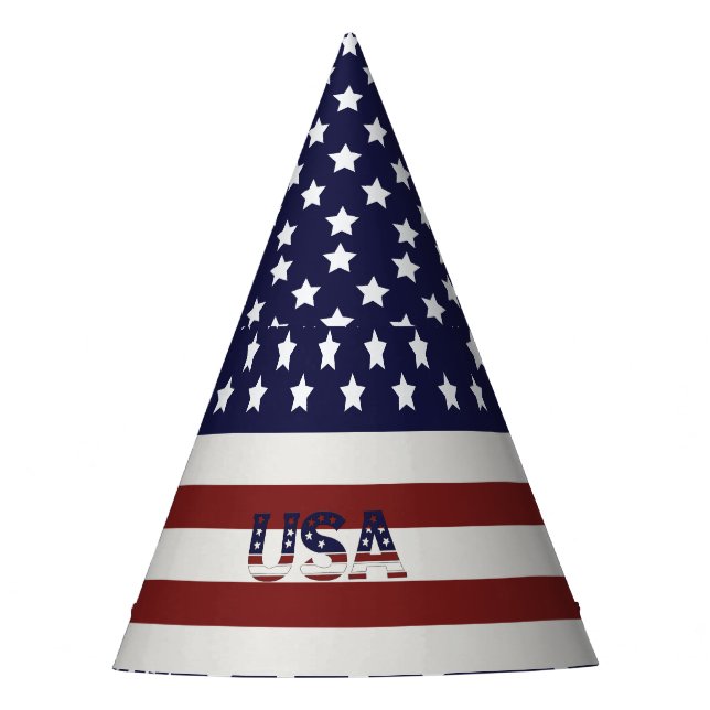Chapeaux De Fêtes America Drapeau américain Motif américain (Devant)