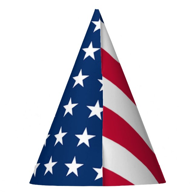 Chapeaux De Fêtes American Flag Paper Party Casquette Patriotic USA (Dos)