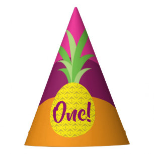 Chapeaux De Fêtes Ananas mignonne Été 1er Anniversaire Thème