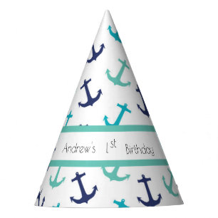 Chapeaux De Fêtes Ancre bleue marine