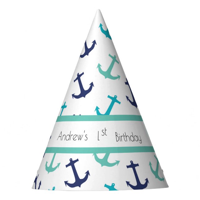 Chapeaux De Fêtes Ancre bleue marine (Devant)