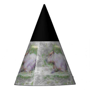 Chapeaux De Fêtes animal artistique capybara