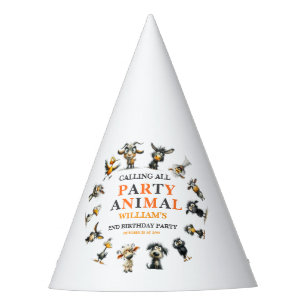 Chapeaux De Fêtes Animaux Drôles Fantaisistes Fête d'anniversaire 2