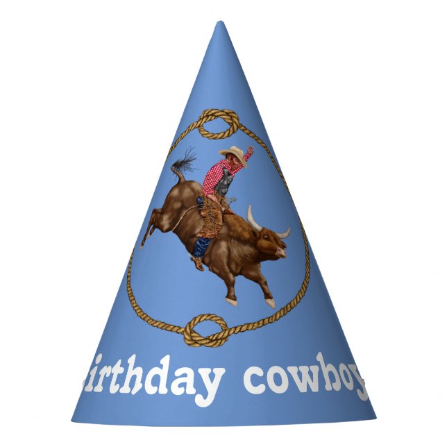 Chapeaux De Fêtes anniversaire à Cowboy (Devant)