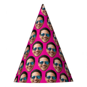 Chapeaux De Fêtes Anniversaire avec visage personnalisé – Photo pers