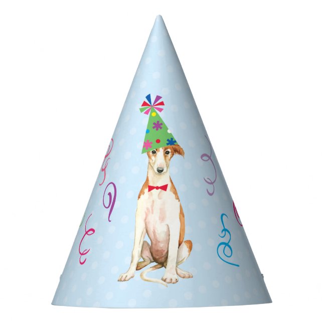 Chapeaux De Fêtes Anniversaire de Borzoi (Devant)