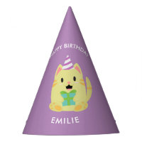 Anniversaire de enfant jaune mignon de chat