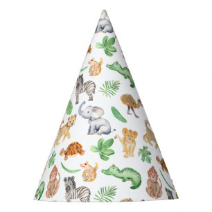 Chapeaux De Fêtes Anniversaire de enfant Jungle Safari Animaux