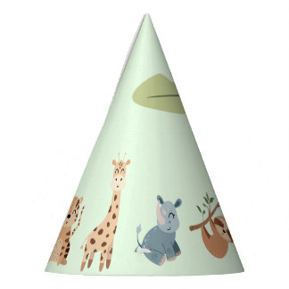 Chapeaux De Fêtes Anniversaire de enfant Jungle Safari Animaux