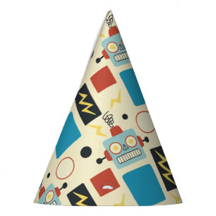 Chapeaux De Fêtes Anniversaire de enfant Motif de robots antiques