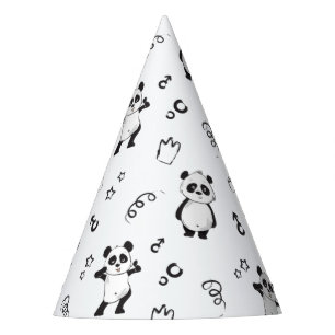 Chapeaux De Fêtes Anniversaire de enfant Panda moderne amusant