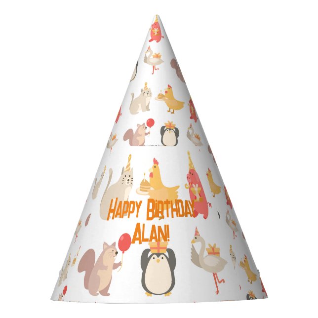 Chapeaux De Fêtes Anniversaire de enfant Party Animaux garçons Safar (Devant)
