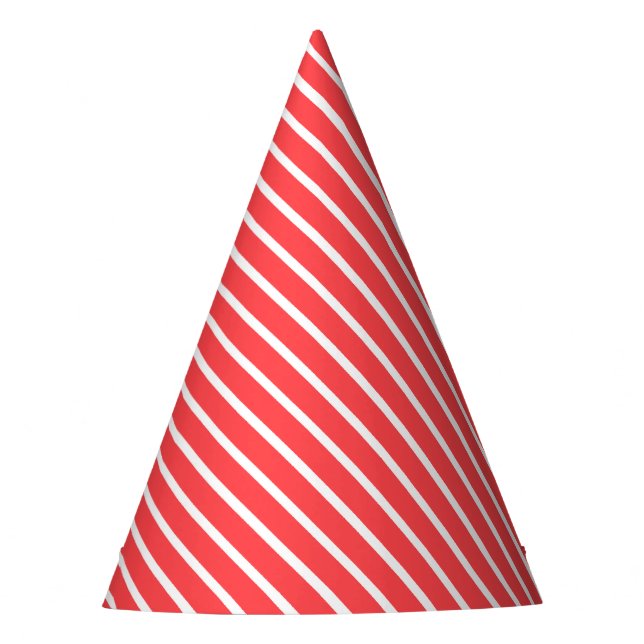 Chapeaux De Fêtes Anniversaire de la diagonale rouge du Carnaval (Devant)