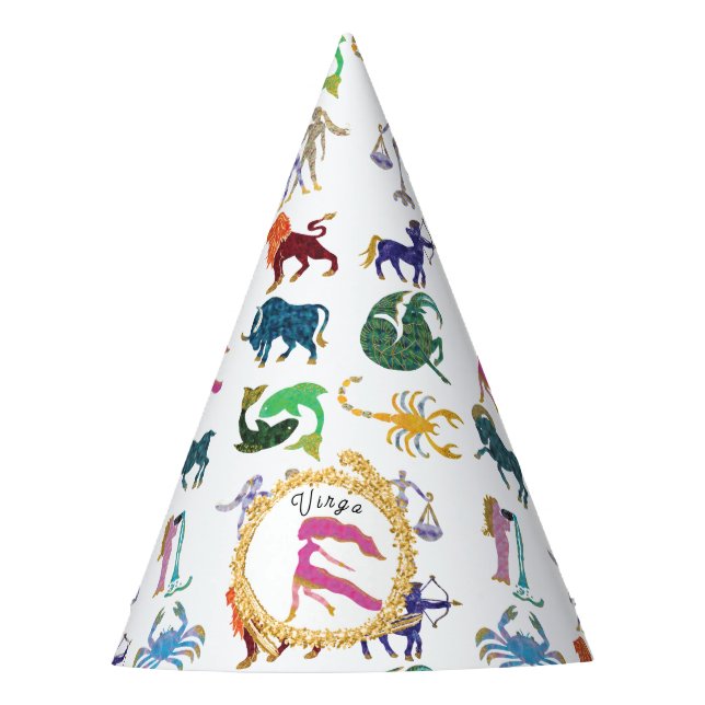 Chapeaux De Fêtes Anniversaire de la mignonne Virgo Zodiac (Devant)