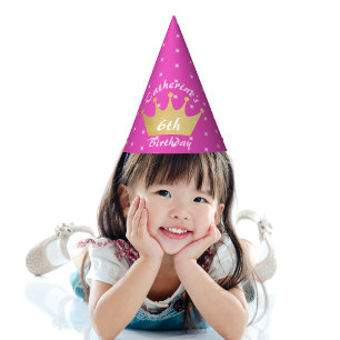 Chapeaux De Fêtes Anniversaire de la princesse royale rose