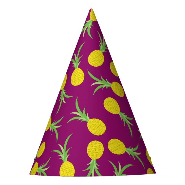 Chapeaux De Fêtes Anniversaire de l'ananas mignonne fête de l'enfant (Devant)