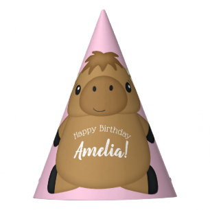 Chapeaux De Fêtes Anniversaire de l'orignal rose
