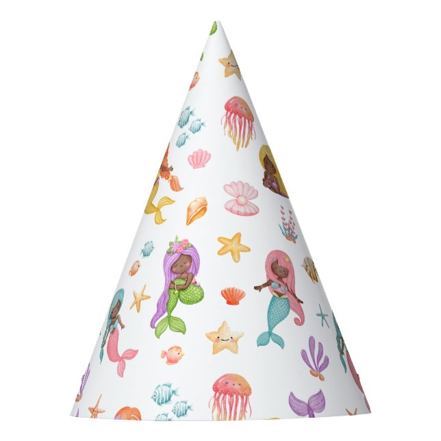 Chapeaux De Fêtes Anniversaire de Mermaid (Devant)