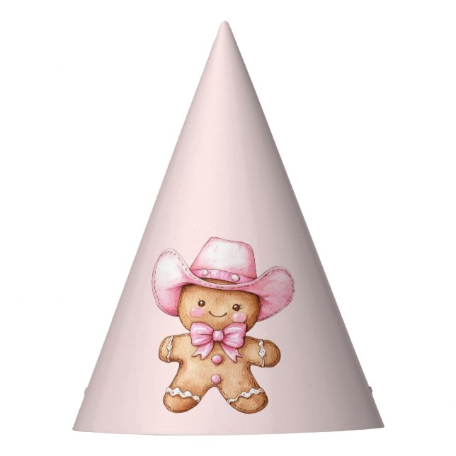 Chapeaux De Fêtes Anniversaire de Pink Cowgirl (Devant)