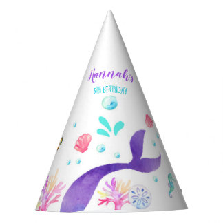 Chapeaux De Fêtes Anniversaire de sirène de casquette de partie de
