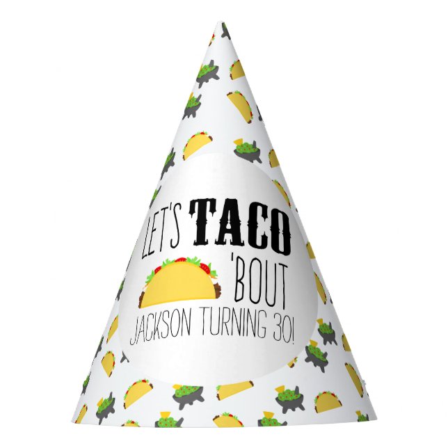 Chapeaux De Fêtes Anniversaire de Taco 'Bout (Devant)
