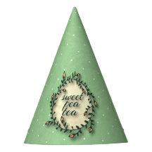 Anniversaire de thé de pois doux - à pois vert