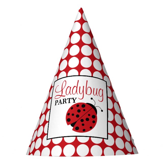 Chapeaux De Fêtes Anniversaire des enfants de Red Ladybug (Devant)