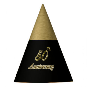 Chapeaux De Fêtes Anniversaire d'or cinquantième