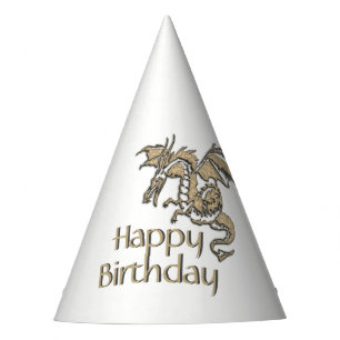 Chapeaux De Fêtes Anniversaire d'or de dragon