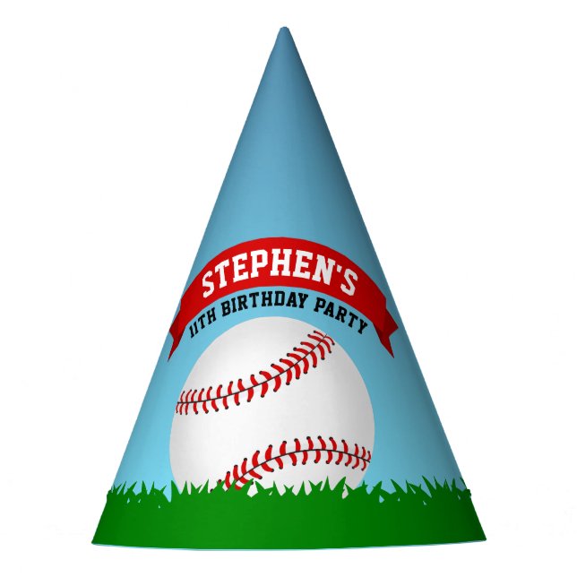 Chapeaux De Fêtes Anniversaire du baseball (Devant)