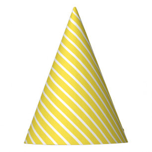 Chapeaux De Fêtes Anniversaire du carnaval diagonal jaune