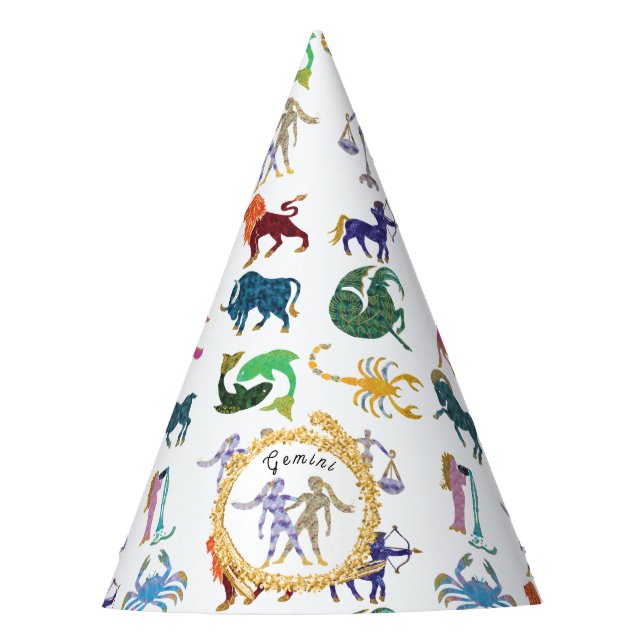 Chapeaux De Fêtes Anniversaire du jote Gemini Zodiac (Devant)