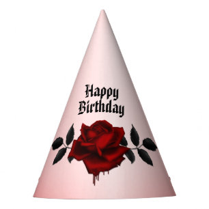 Chapeaux De Fêtes Anniversaire du Rose de sang