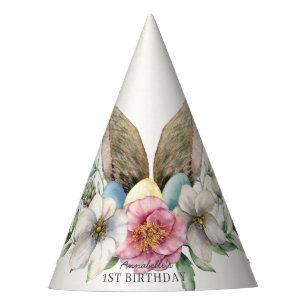 Chapeaux De Fêtes Anniversaire Floral Bunny