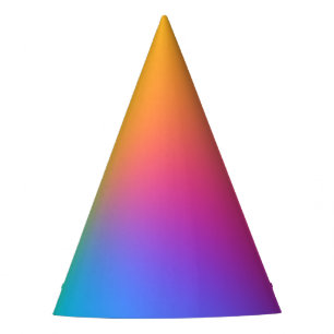 Chapeaux De Fêtes Anniversaire Vivid Rainbow Ombre