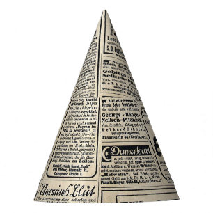 Chapeaux De Fêtes Annonces de journaux allemands antiques 1917