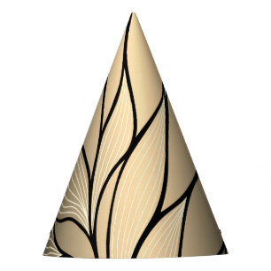 Chapeaux De Fêtes Antique Motif Gold Leave