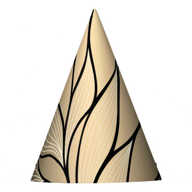 Chapeaux De Fêtes Antique Motif Gold Leave (Devant)