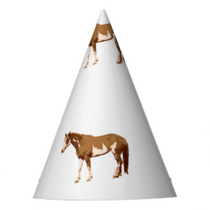 Chapeaux De Fêtes Aquarelle équestre Paint Horse américain