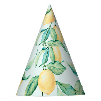 Chapeaux De Fêtes Aquarelle verte citron : Romance sans couture