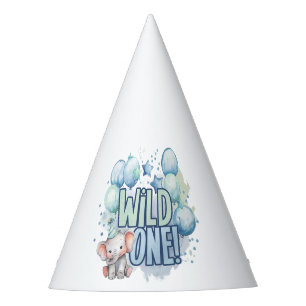 Chapeaux De Fêtes Aquarelle Wild One 1er anniversaire