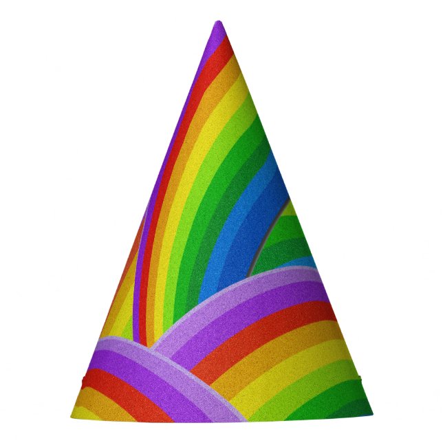 Chapeaux De Fêtes Arc-en-ciel de couleur (Devant)